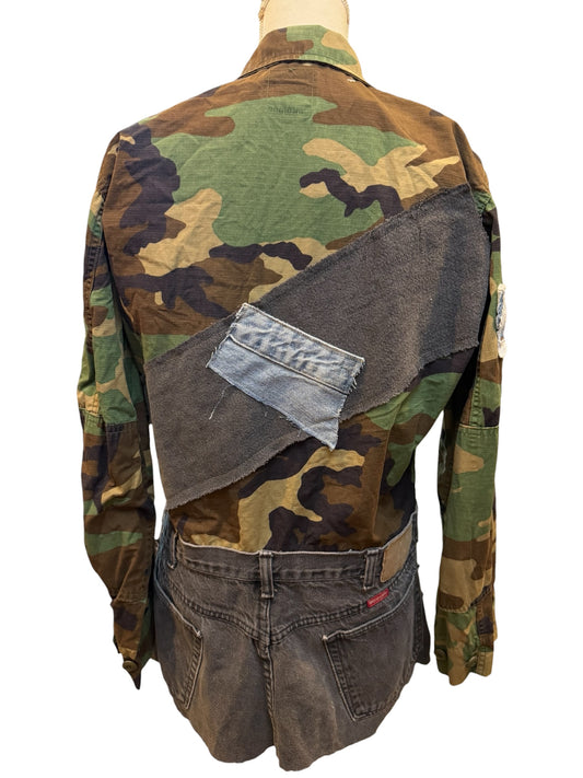 Patchwork Camo Jacket