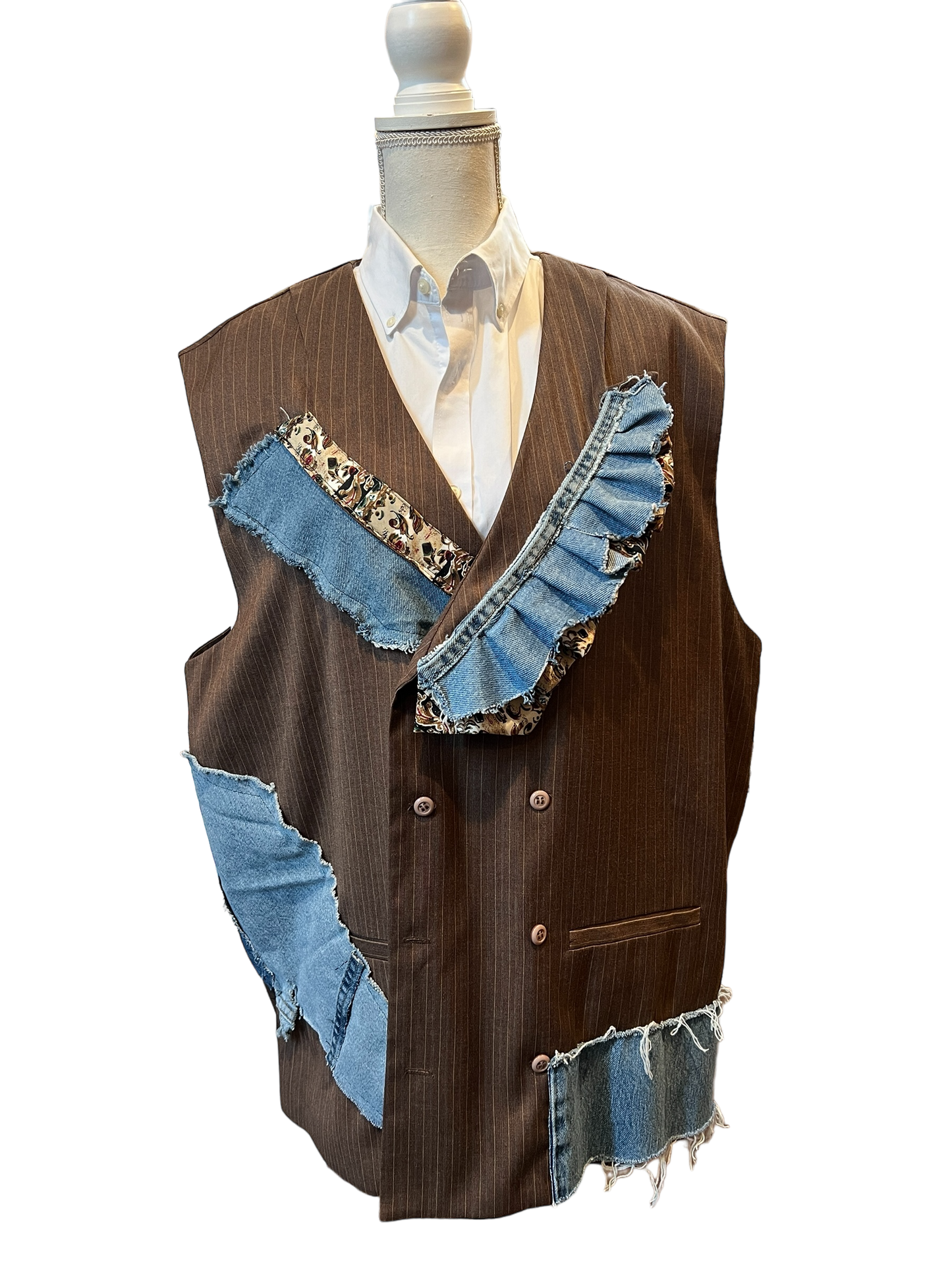 Denim Sleeveless Vest