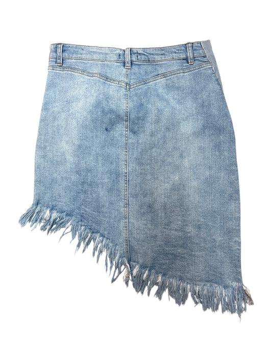 Denim Patchwork Skirt