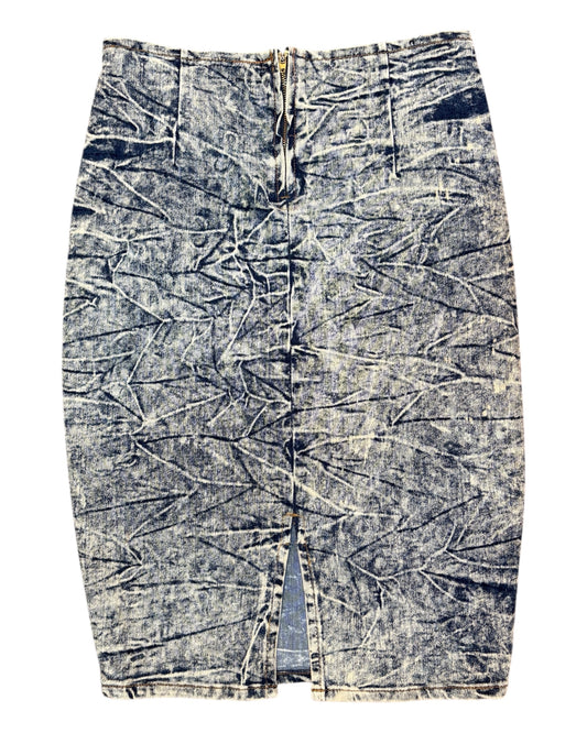 Denim Stonewashed Skirt