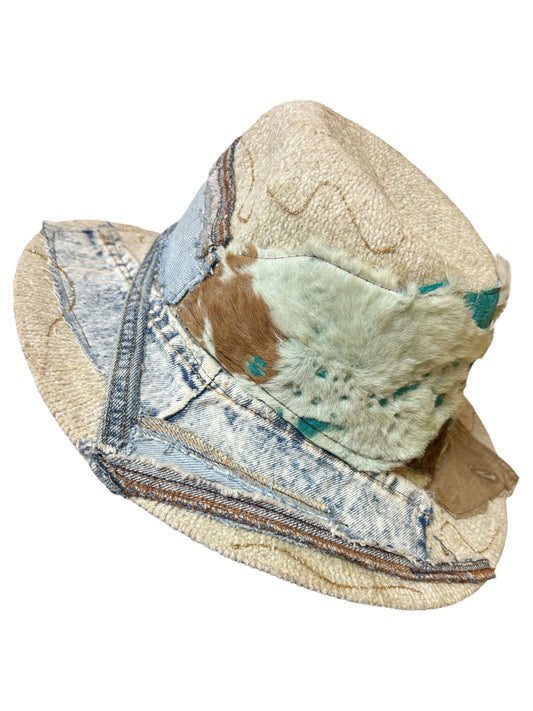 Denim Patchwork Hat