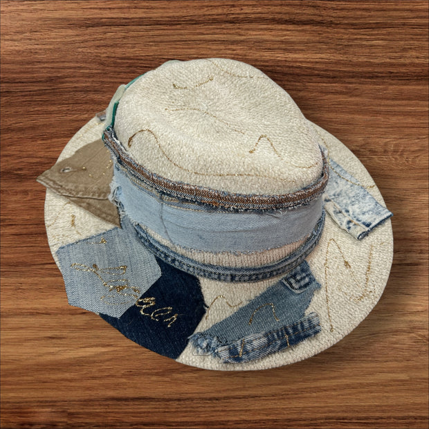 Denim Patchwork Hat