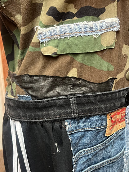 The Denim & Camo Duster