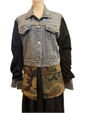 Denim X Camo Trench