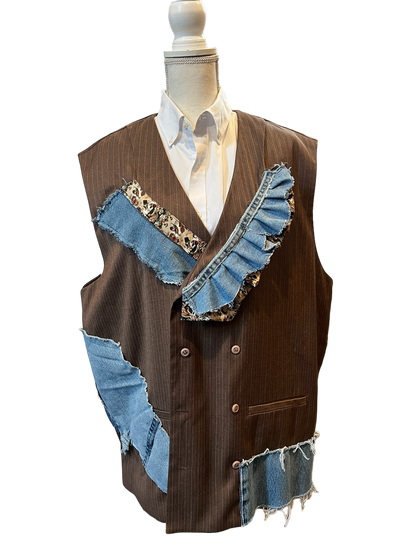 Denim Sleeveless Vest