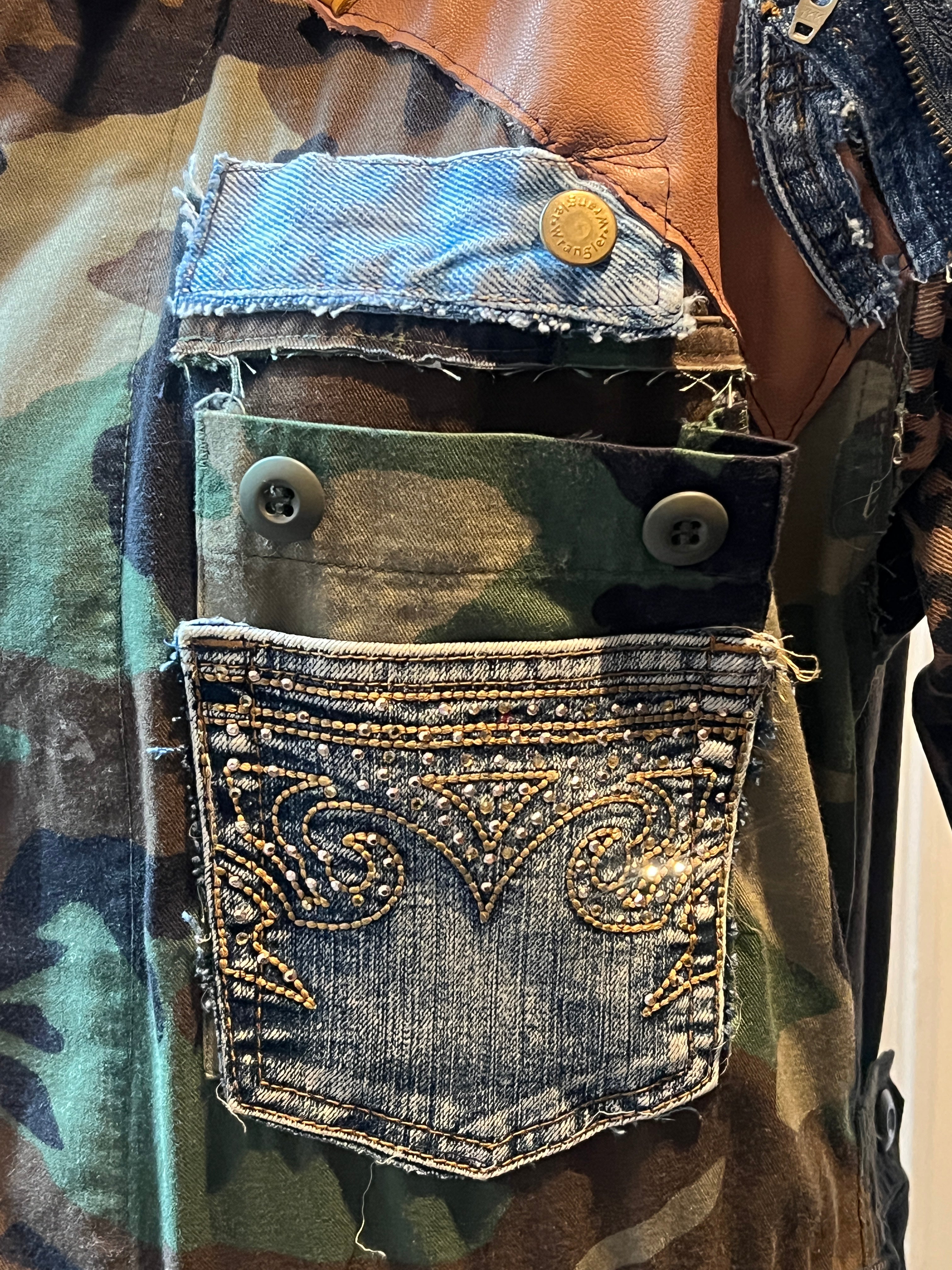 The Denim & Camo Duster