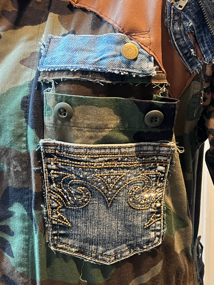 The Denim & Camo Duster