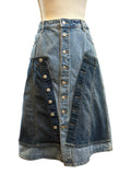 Buttoned Down Denim Skirt