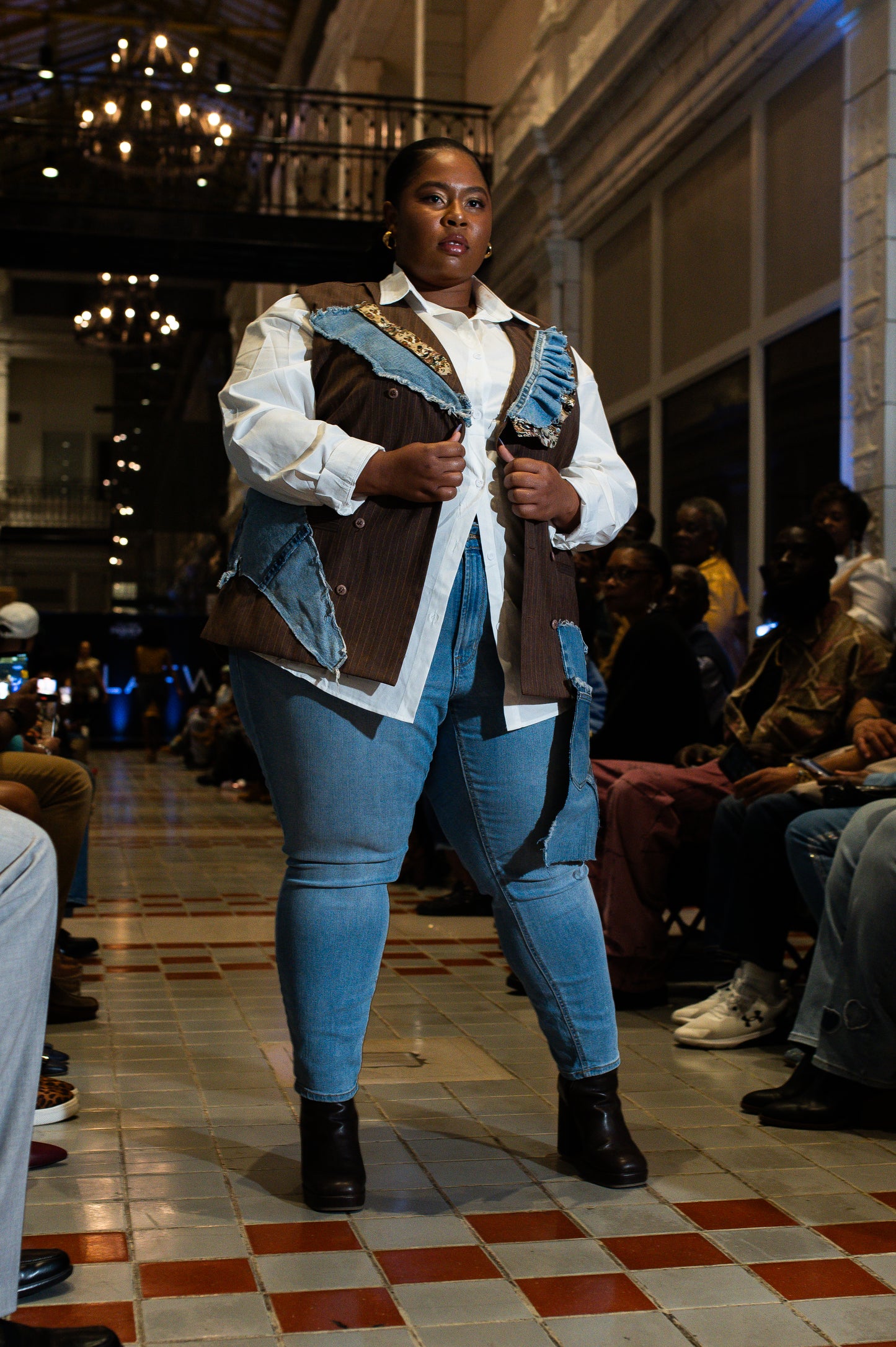 Denim Sleeveless Vest