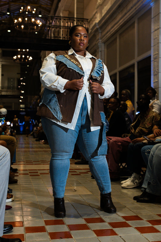 Denim Sleeveless Vest