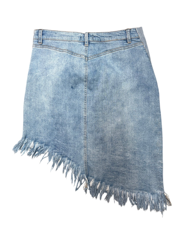 Denim Patchwork Skirt