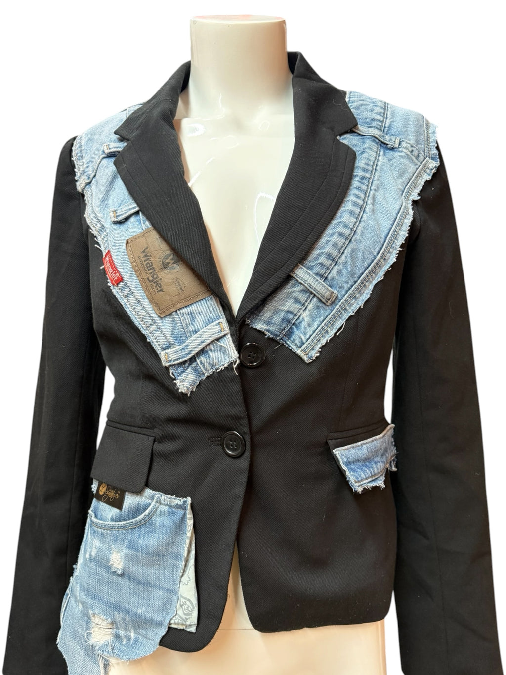 Denim Patchwork Jacket