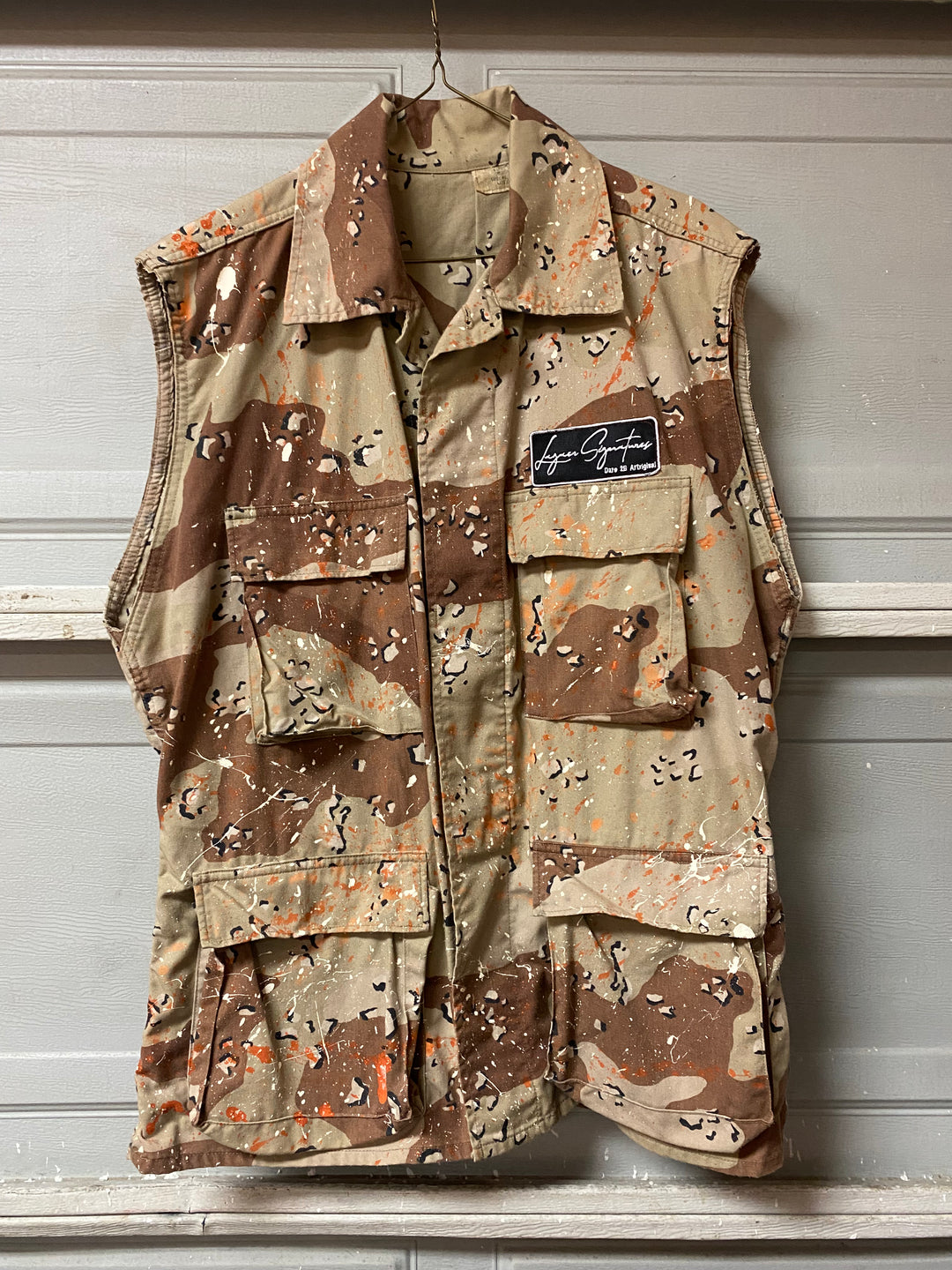 美品 LOST DAZE CA TIGER CAMO BOUCLE VEST 美品 LOST DAZE CA TIGER CAMO BOUCLE VEST