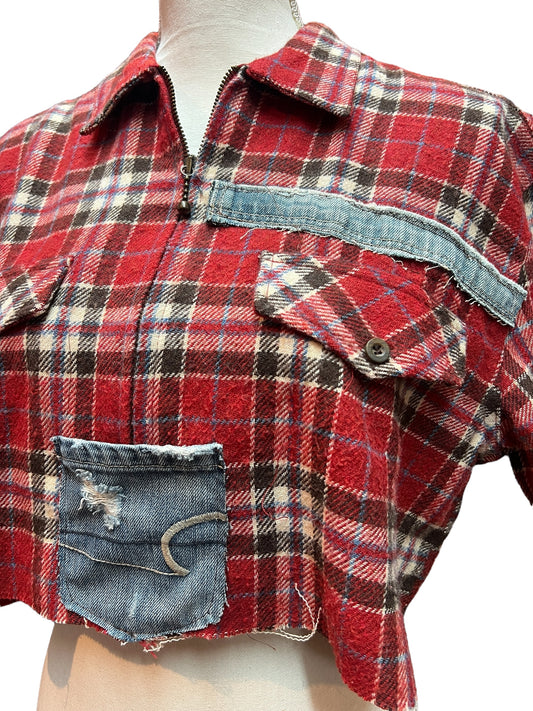 Cropped flannel