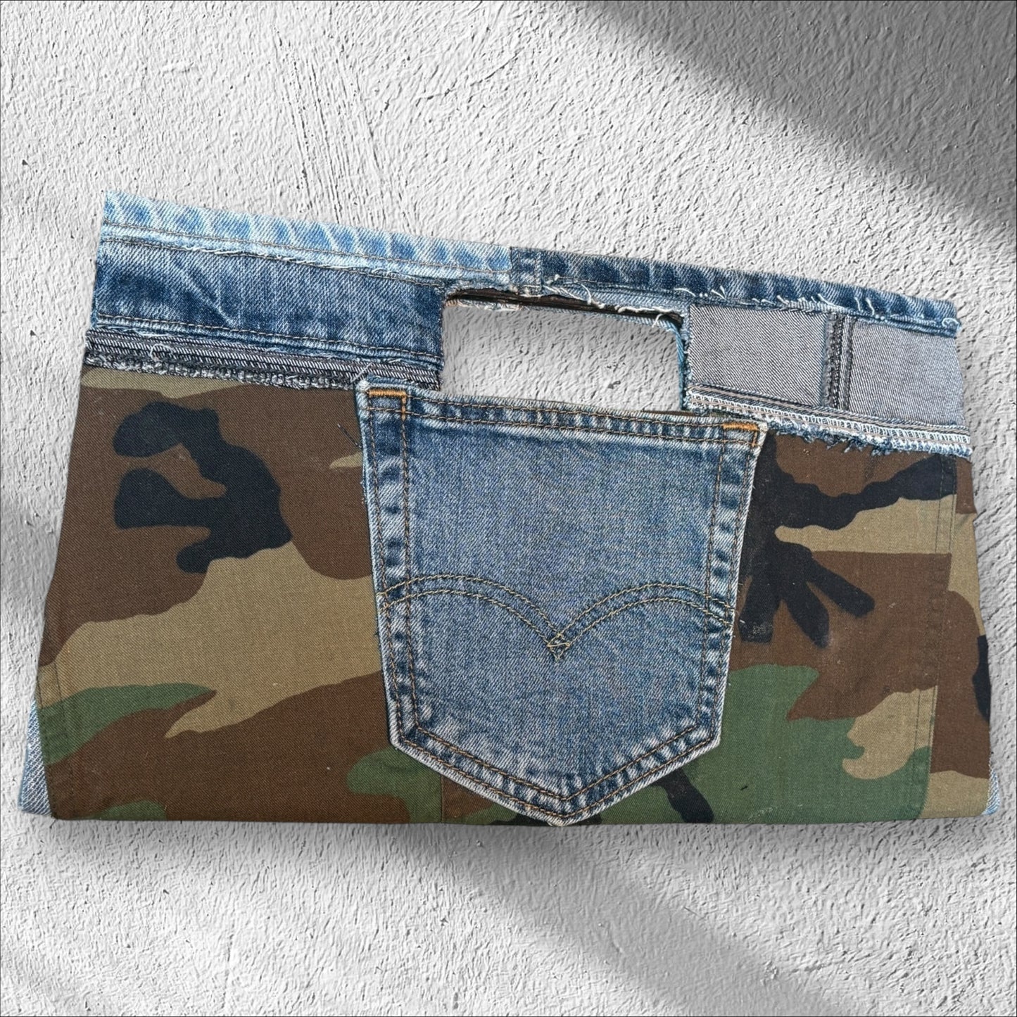 Denim Clutch