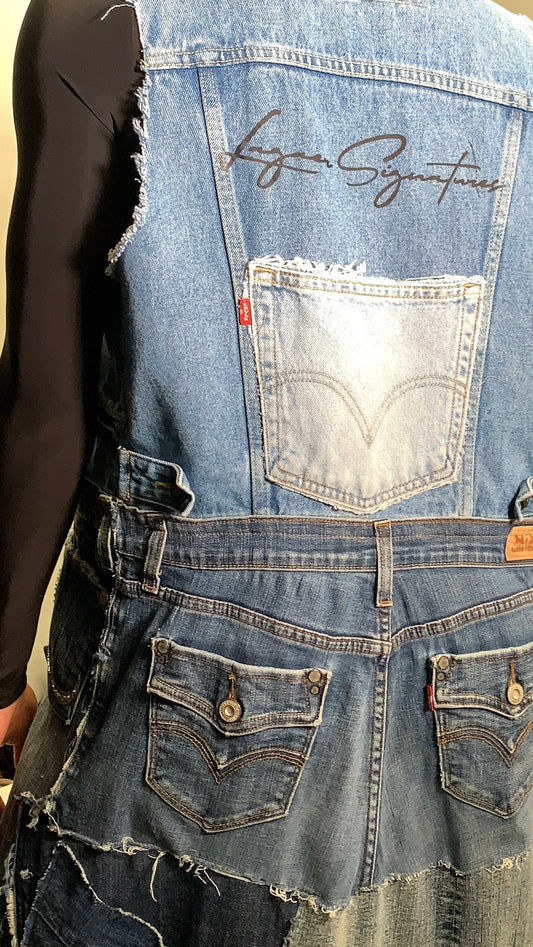 Denim Patchwork Duster