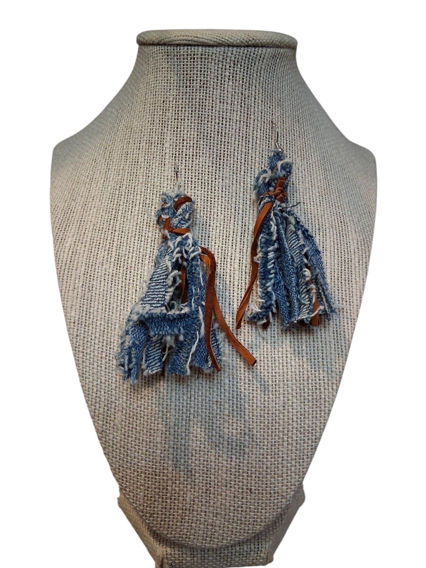 Denim Earrings