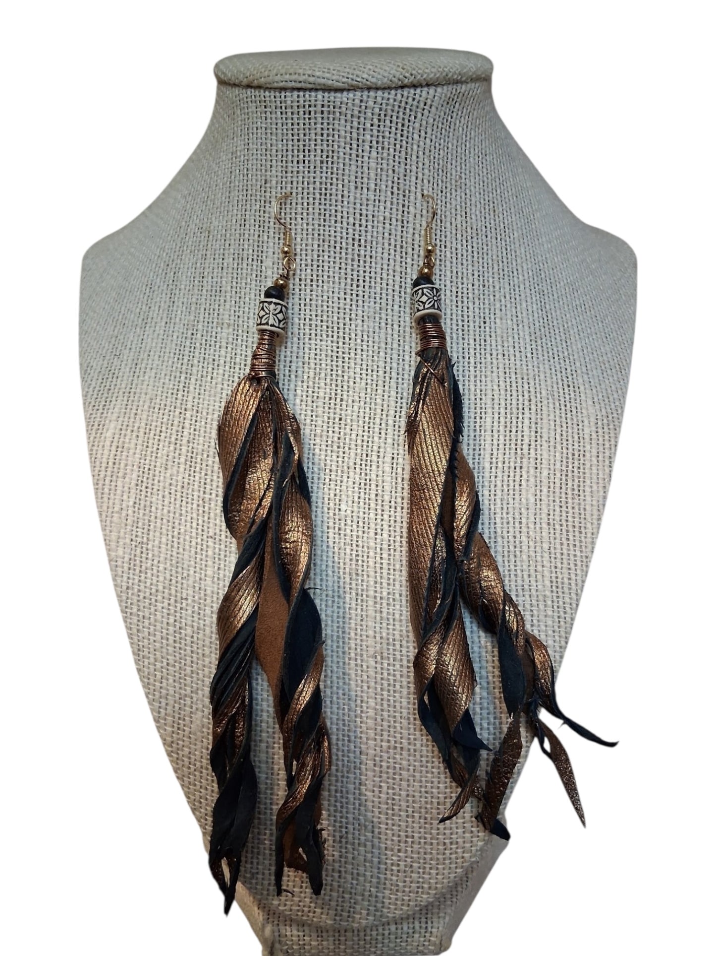 Copper Fringe Earrings