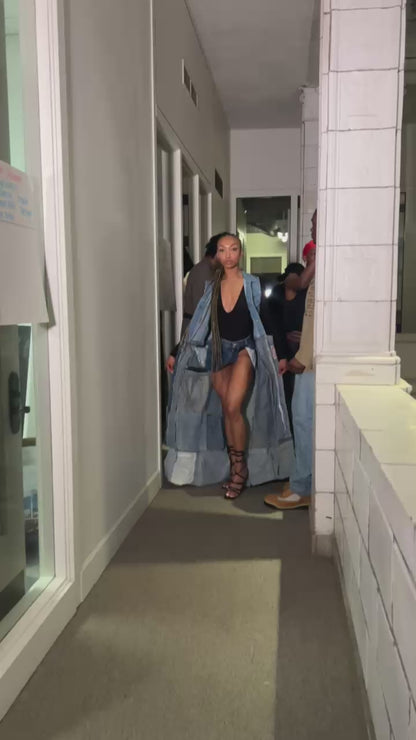 Denim Patchwork Duster