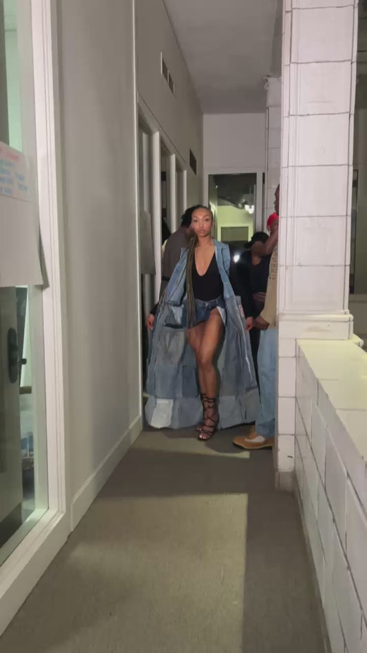 Denim Patchwork Duster