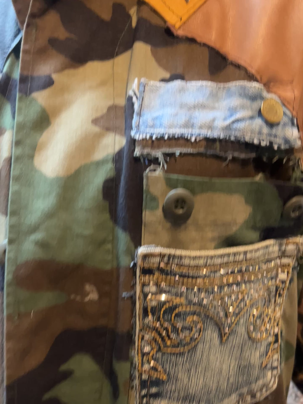 The Denim & Camo Duster